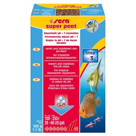  Sera Super Peat 500g Torba per acquario