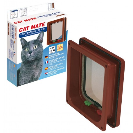 Trixie porta basculante per gatti in vetro for Porta basculante per cani grandi con microchip